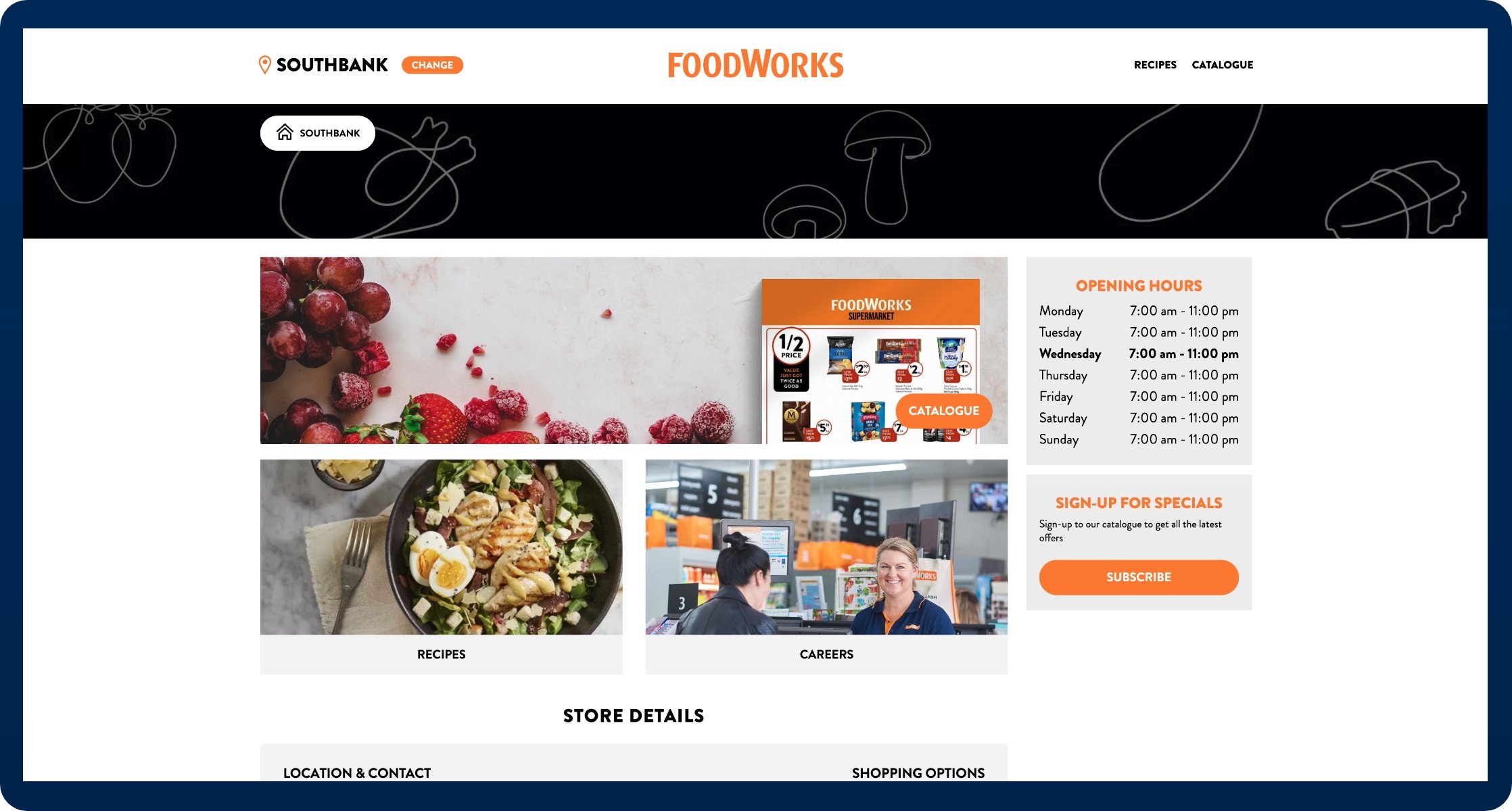 Foodworks Microsite